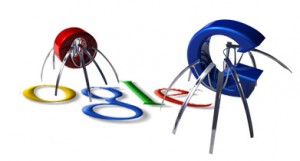 "google spindlar" gjorda av bokstäver 